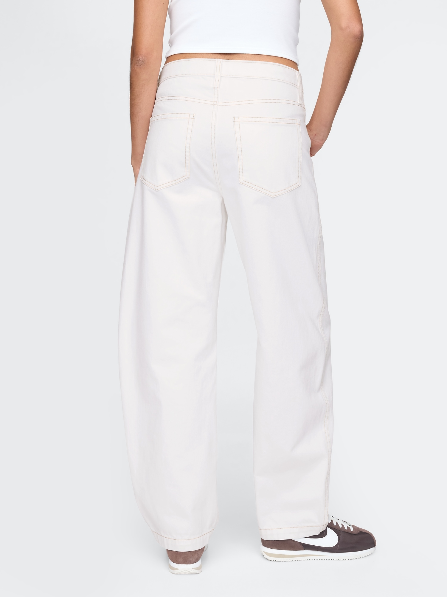 High Rise Barrel Carpenter Jeans