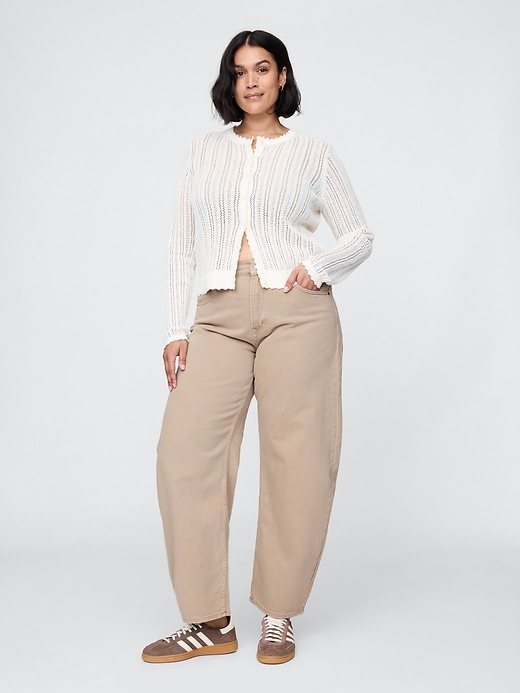 Image number 5 showing, High Rise Barrel Jeans