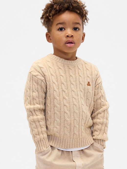 Image number 3 showing, Baby & Toddler CashSoft Cable-Knit Sweater