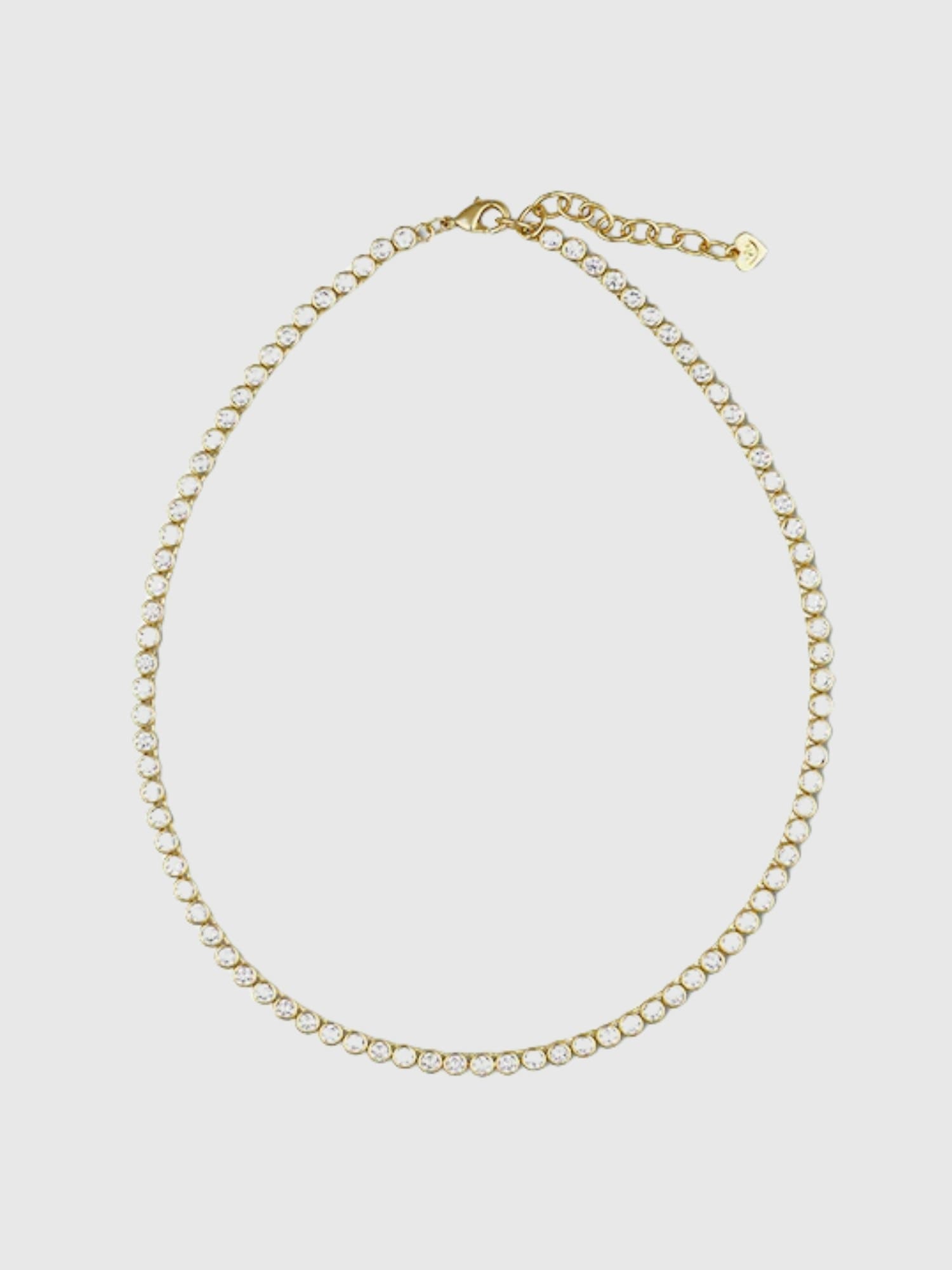 HART Bezel Tennis Necklace - Clear
