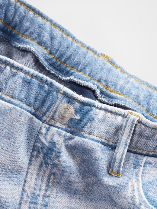 Image number 5 showing, Printed Knit Baggy Jeans