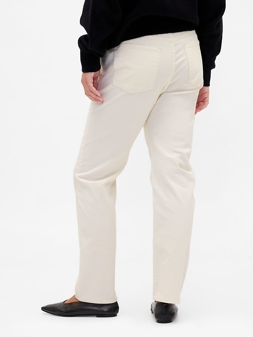 Image number 6 showing, High Rise Corduroy '90s Slim Straight Pants