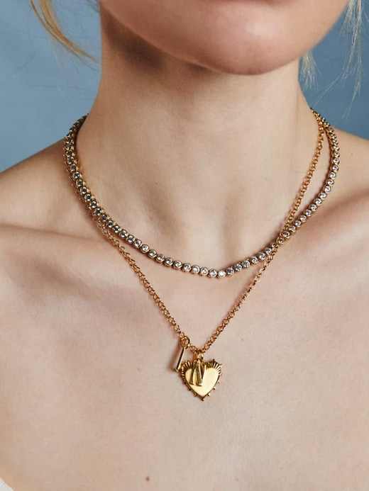 Image number 3 showing, HART Bezel Tennis Necklace