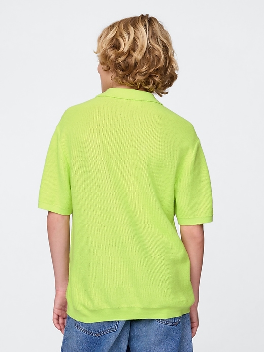 Image number 3 showing, Kids Relaxed Polo Sweater Shirt