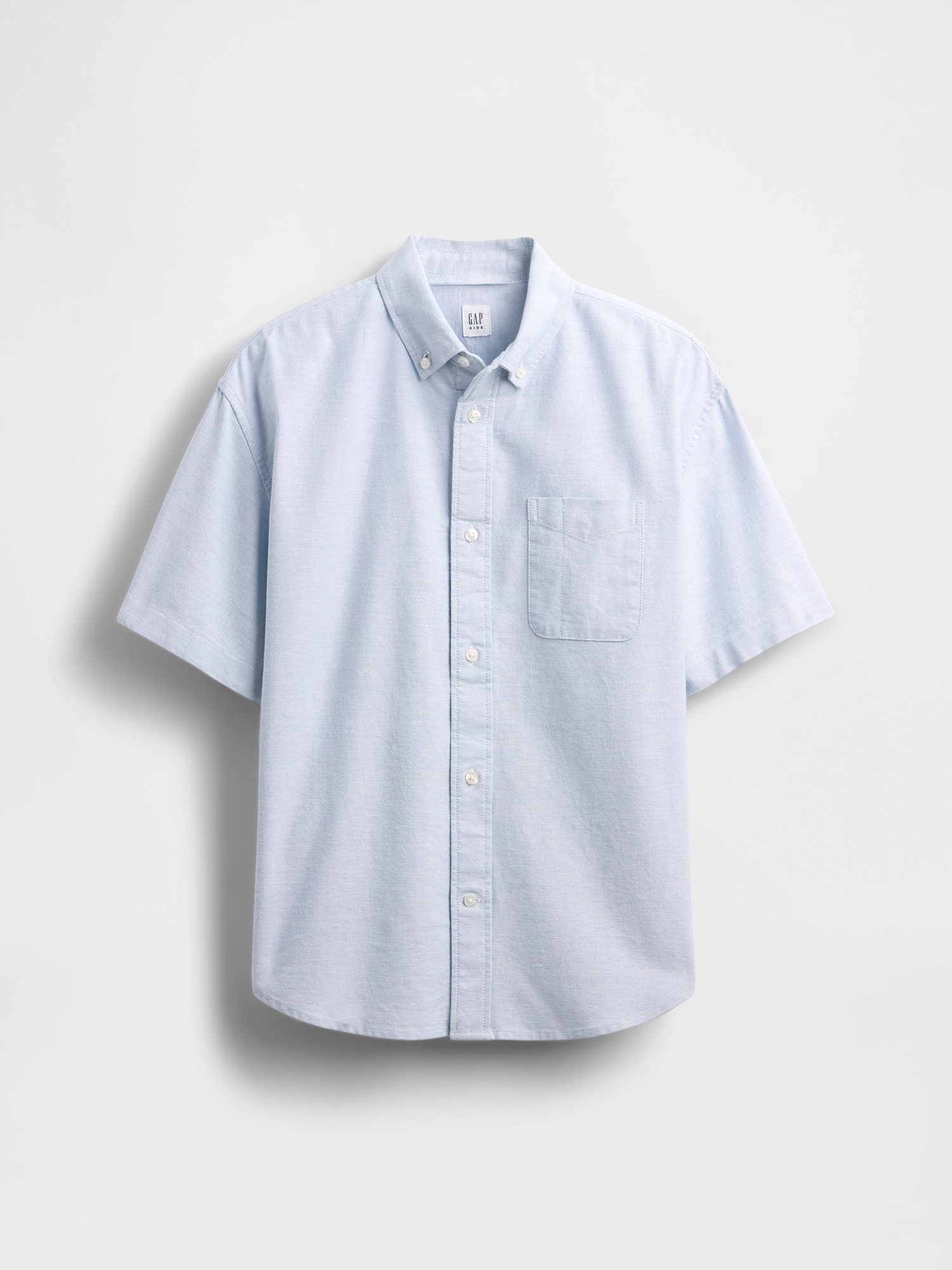 Детские рубашки Gap Kids Uniform Relaxed Oxford Shirt — фото 2