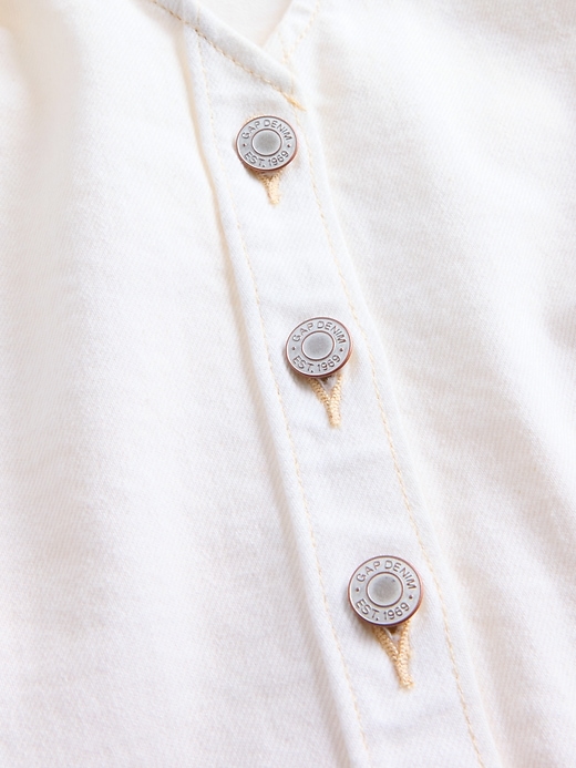 Image number 4 showing, Denim Tie-Neck Top