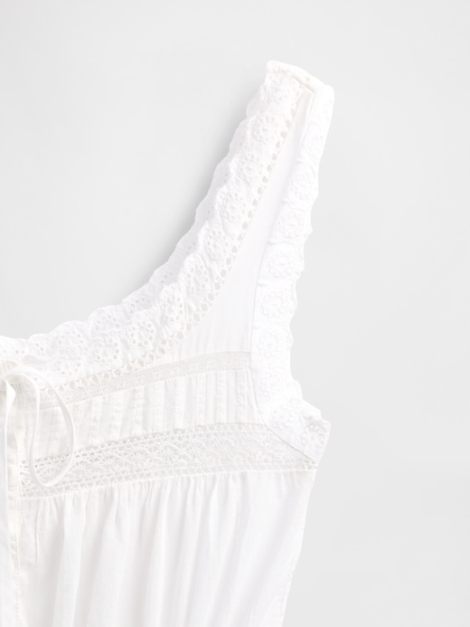 Image number 5 showing, Lace-Trim Peplum Top