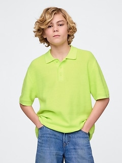 Kids Relaxed Polo Sweater Shirt