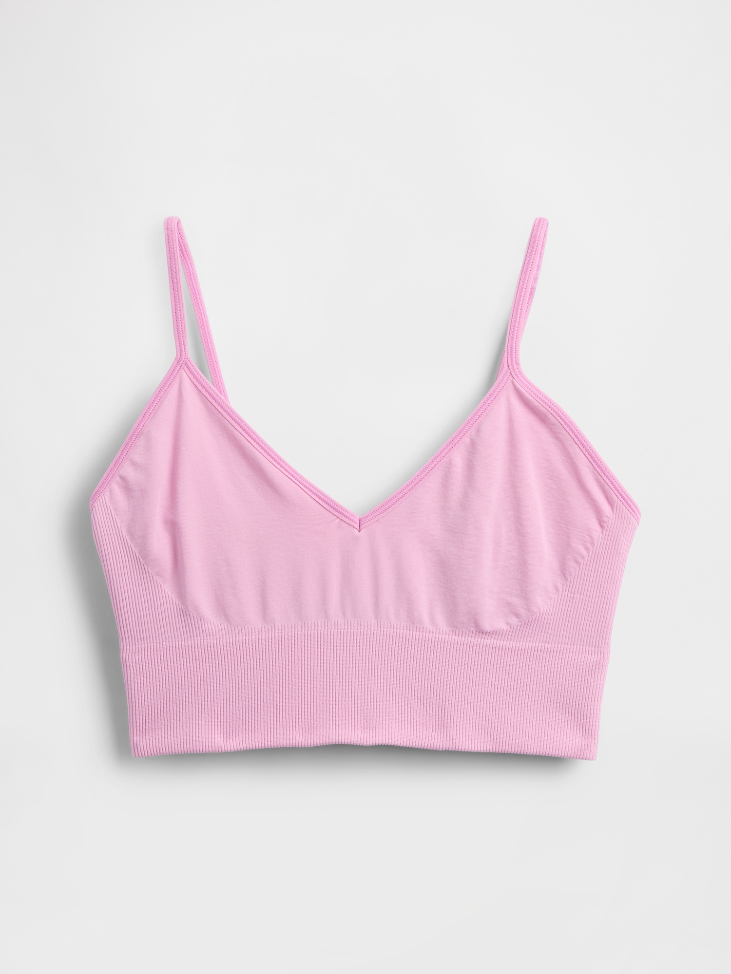Seamless Plunge Bralette - Sugar Pink