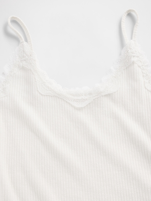 Lace-Trim Pointelle Cami