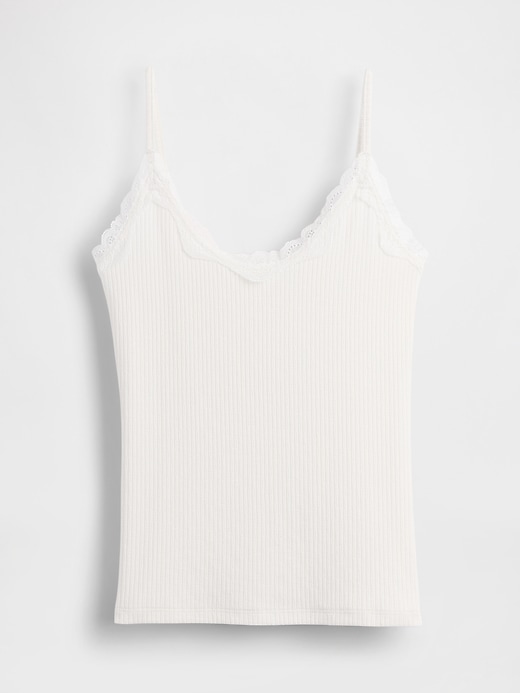 Lace-Trim Pointelle Cami