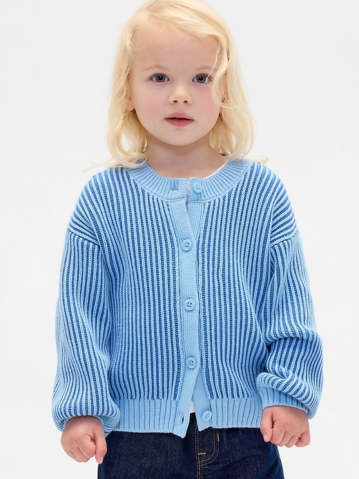 Image number 1 showing, Baby & Toddler Crewneck Cardigan Sweater