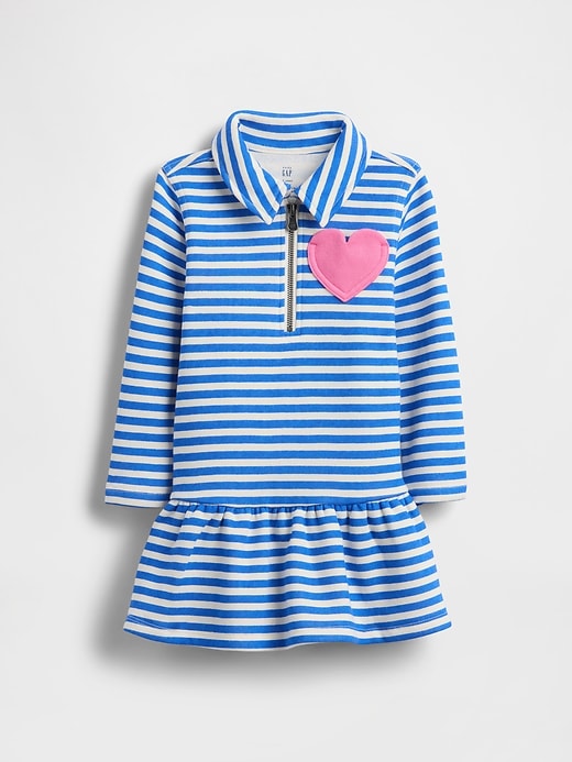 Image number 2 showing, Baby & Toddler Half-Zip Pullover Sweatshirt Dress