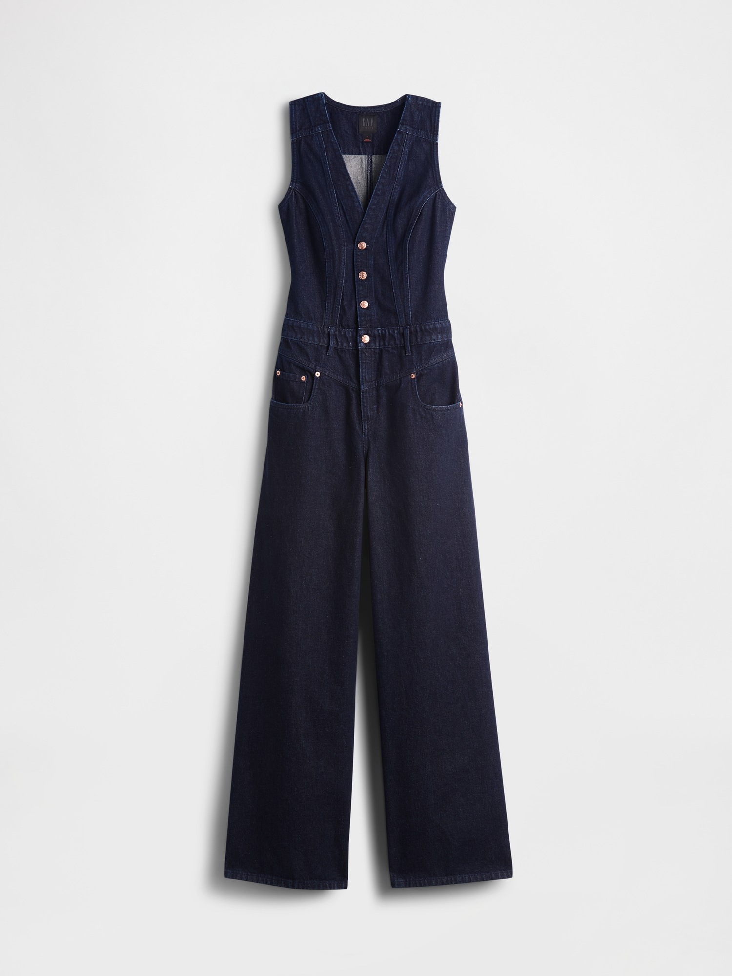 Женские комбинезоны Gap GapStudio Denim Jumpsuit — фото 6