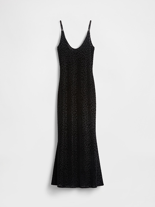 Image number 7 showing, GapStudio Burnout Velvet Leopard Slip Dress
