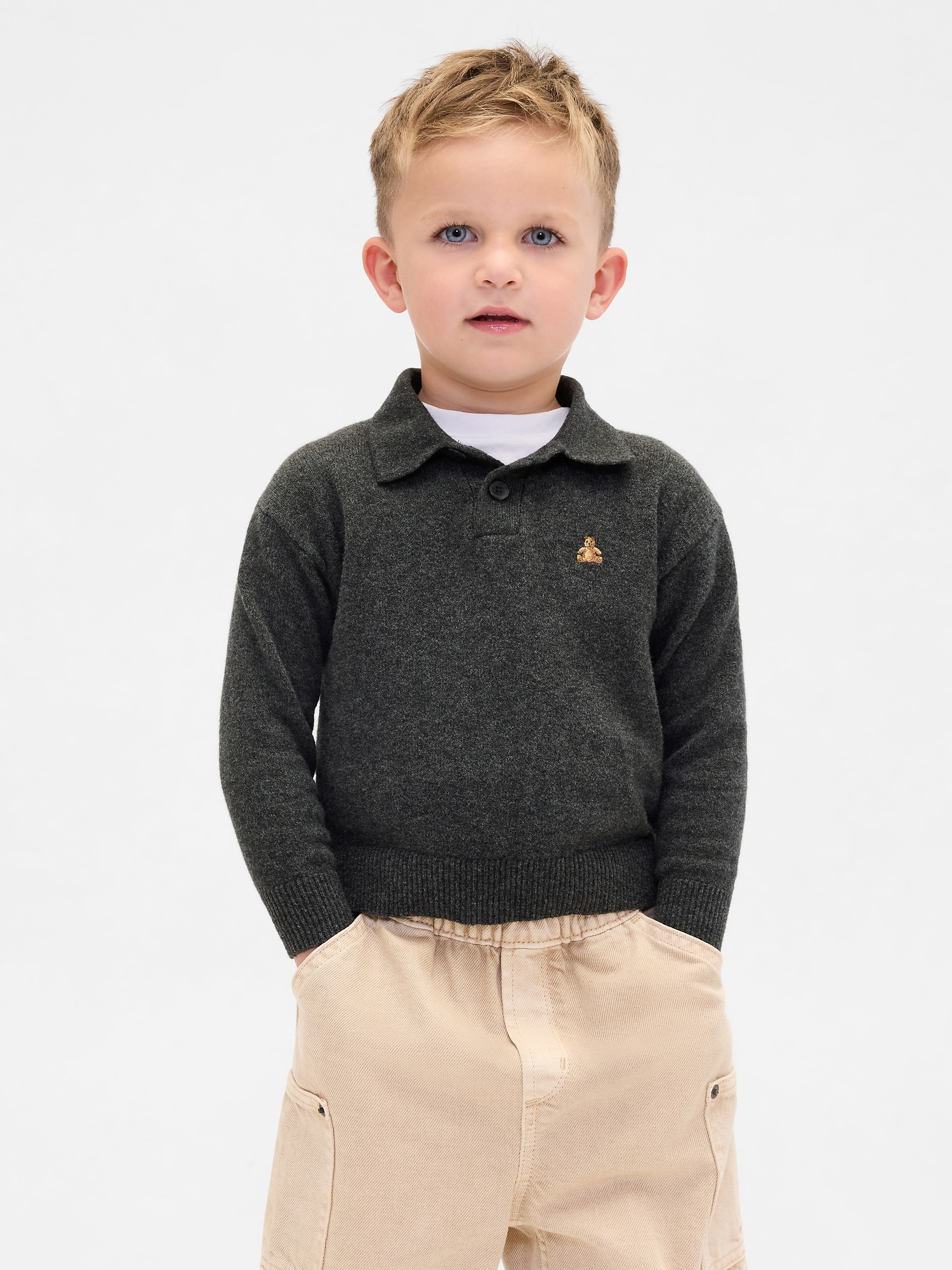 Baby & Toddler CashSoft Polo Sweater