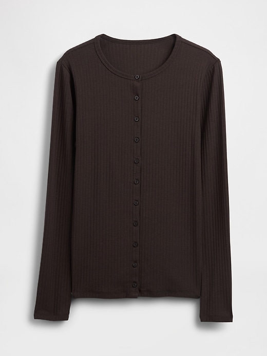 Image number 1 showing, Modern Wide Rib Cardigan