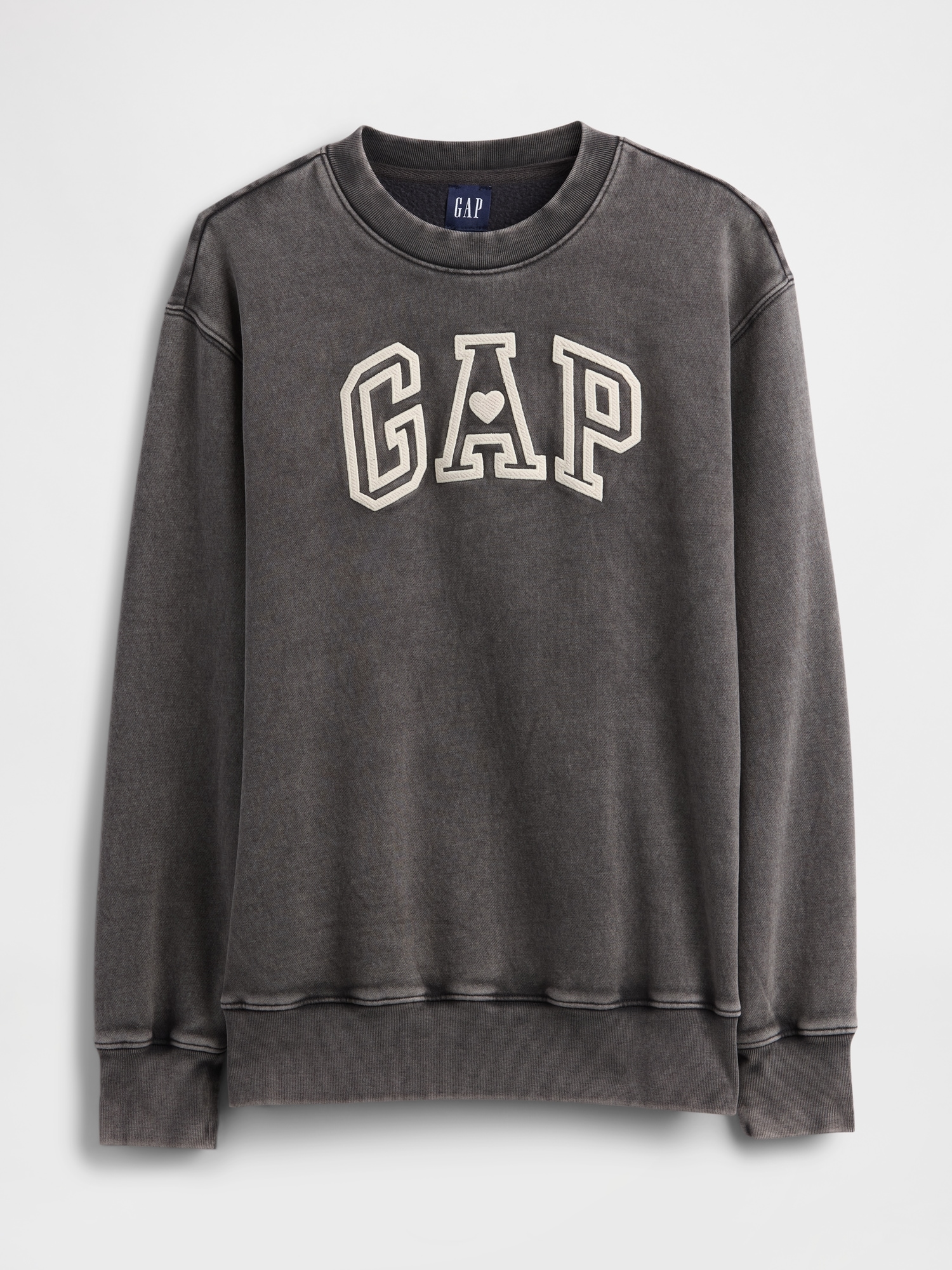 Gap Vintagesoft  Logo Tunic Sweatshirt In Black