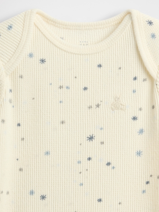 Image number 3 showing, Baby Softspun Waffle Bodysuit