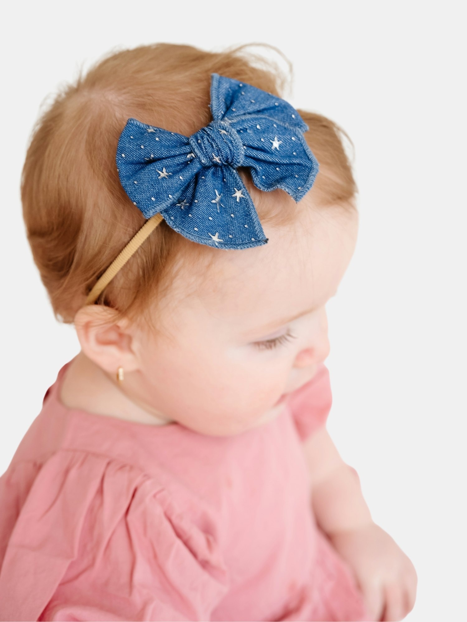 Детские аксессуары для волос Gap The Jane Headband Bow Set, цвет: Джинсовый — фото 2