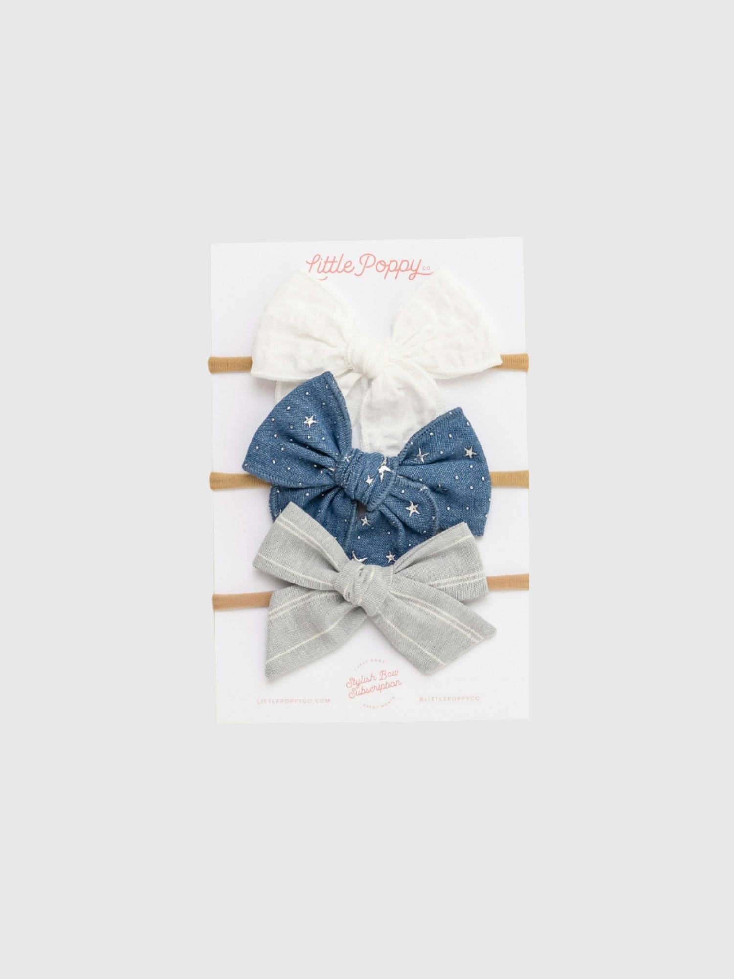 Детские аксессуары для волос Gap The Jane Headband Bow Set, цвет: Джинсовый