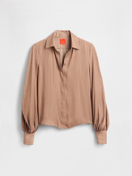 Image number 5 showing, GapStudio Satin Shirt