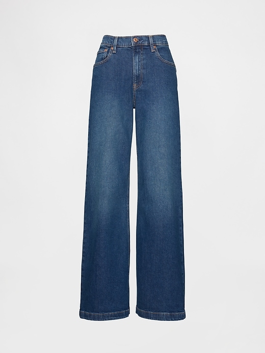 Image number 7 showing, High Rise Stride Wide-Leg Jeans