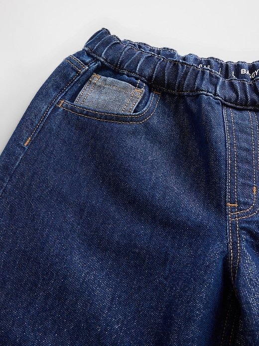 Image number 5 showing, Kids Low Rise Baggy Metallic Jeans