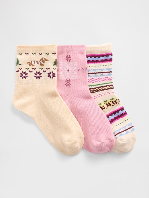 Image number 1 showing, Kids Fair Isle Crew Socks