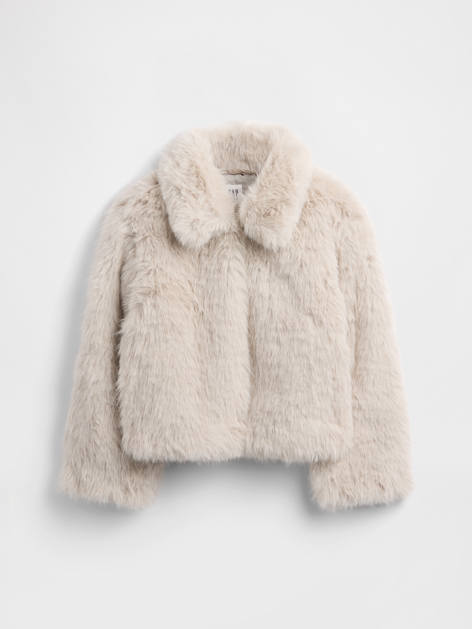 Kids Recycled Faux Fur Crop Coat