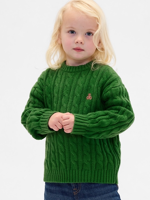 Image number 4 showing, Baby & Toddler CashSoft Cable-Knit Sweater