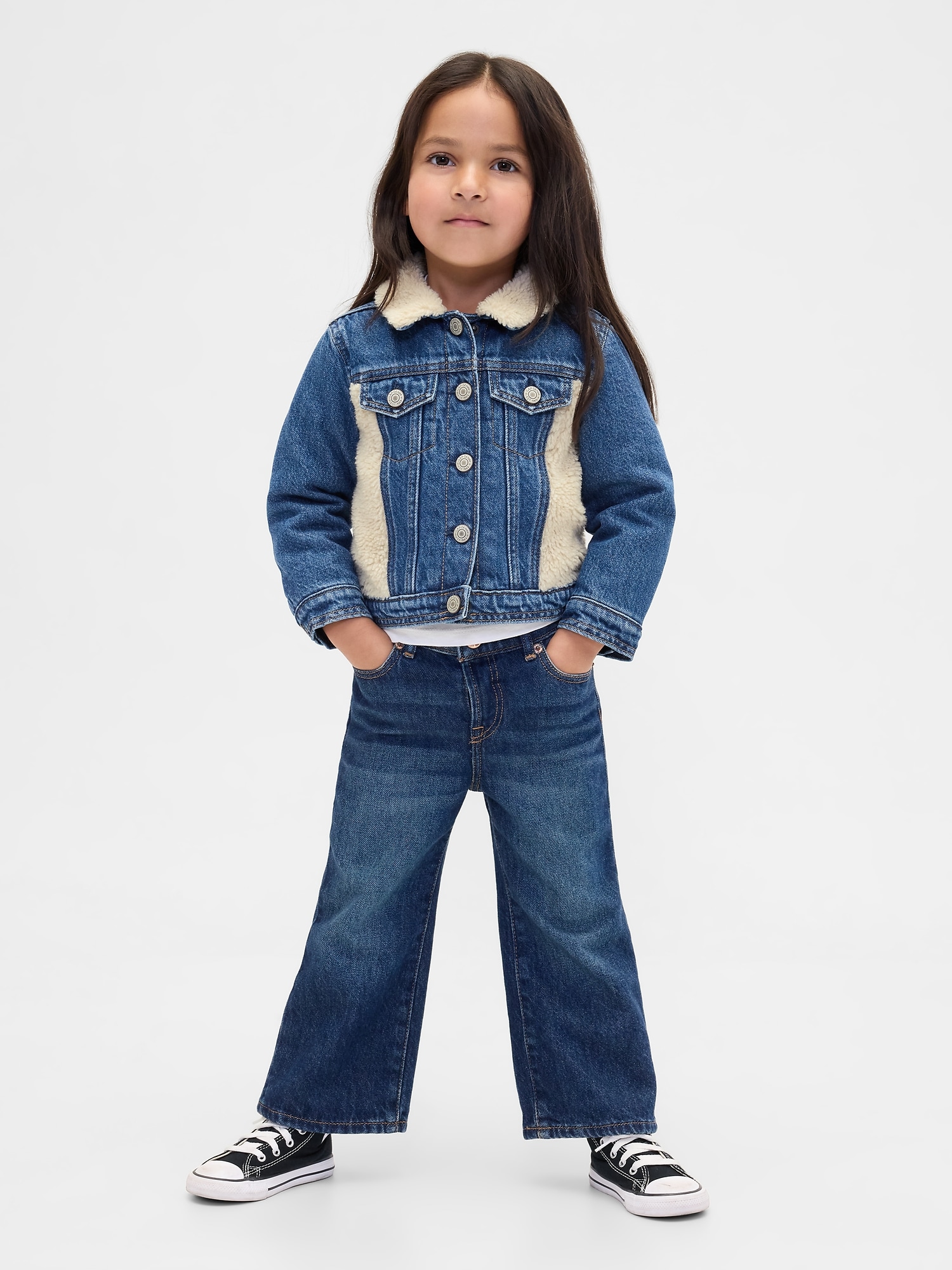 Baby & Toddler Sherpa Icon Denim Jacket