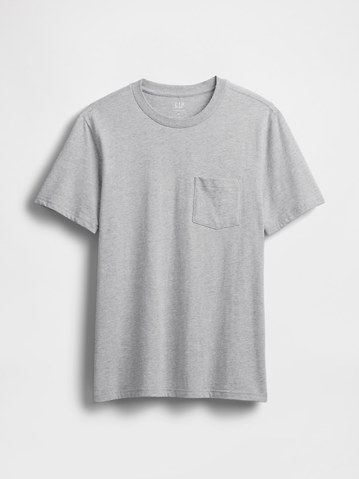 Image number 5 showing, Adult Organic Cotton Pocket T-Shirt