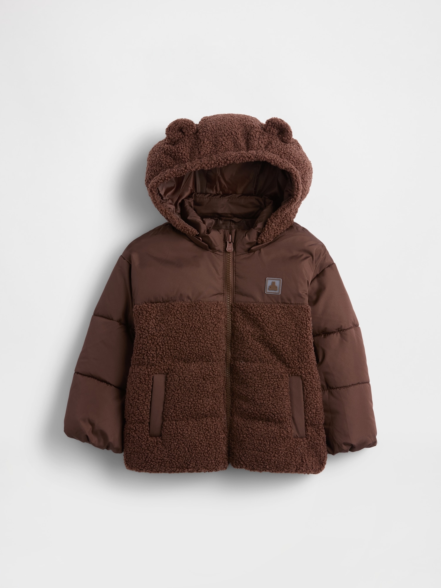 Baby & Toddler Recycled Sherpa Bear Puffer Jacket