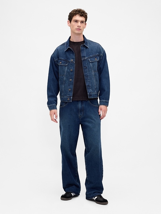Image number 3 showing, Stranger Things Adult Flannel-Lined Icon Denim Jacket