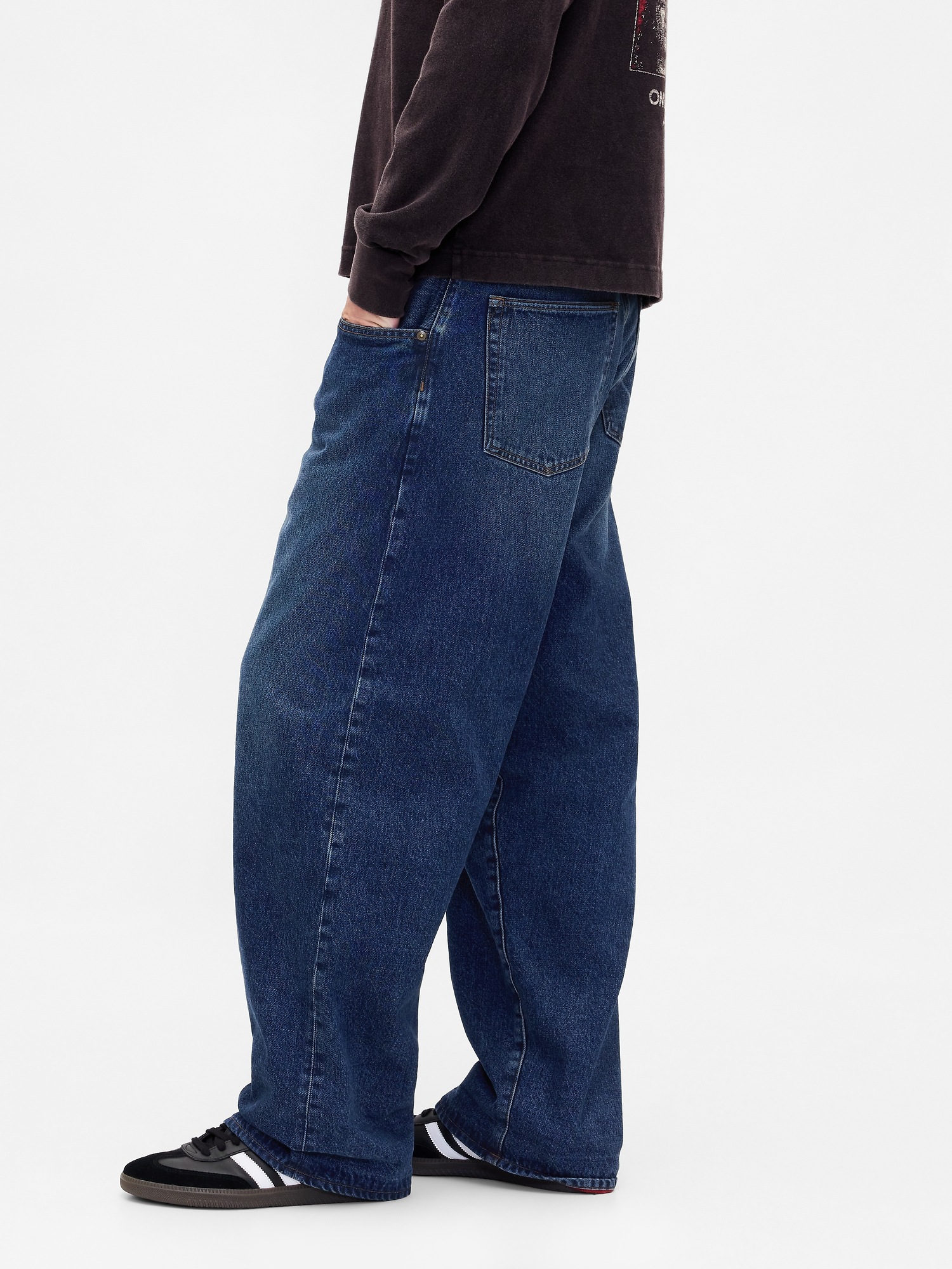 Женские джинсы Gap Stranger Things Adult Flannel-Lined Extra Baggy Jeans — фото 4