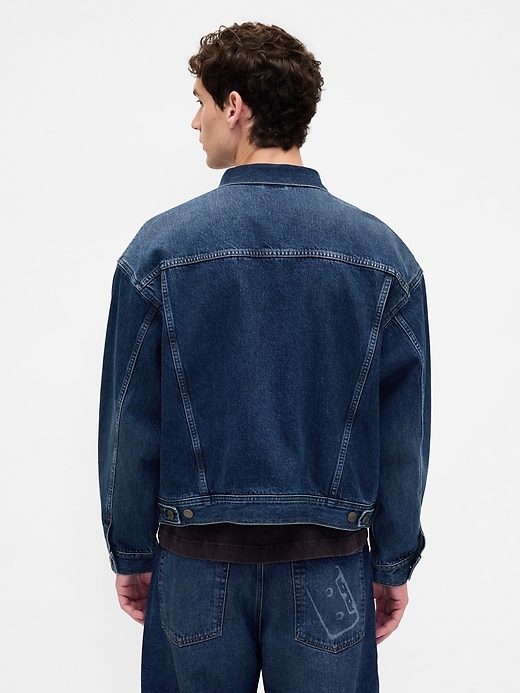 Image number 4 showing, Stranger Things Adult Flannel-Lined Icon Denim Jacket