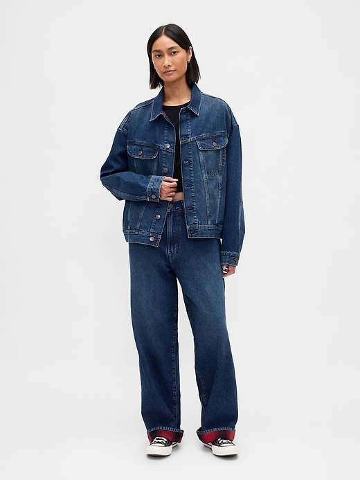 Image number 5 showing, Stranger Things Adult Flannel-Lined Icon Denim Jacket