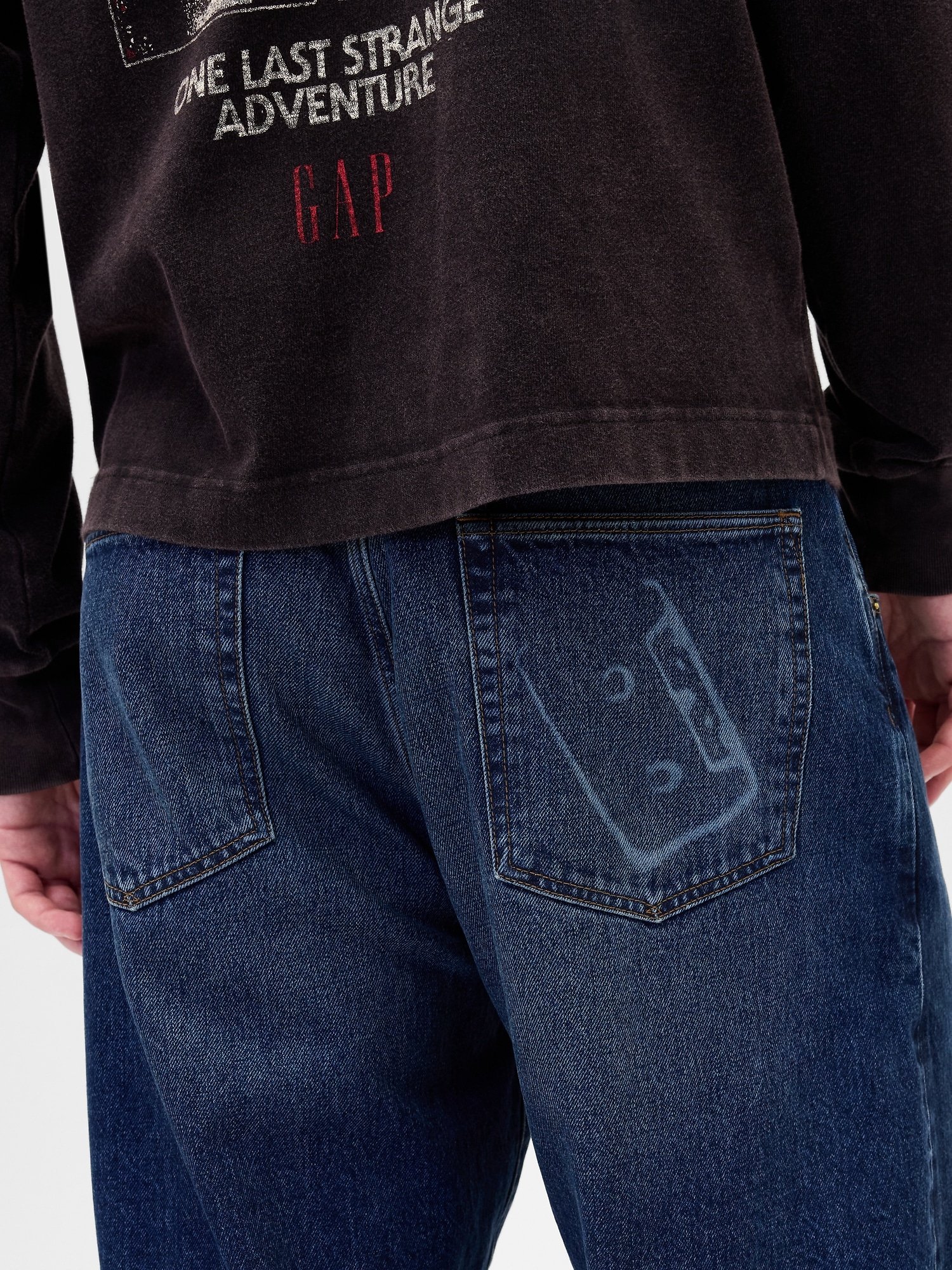 Stranger Things Adult Flannel-Lined Extra Baggy Jeans