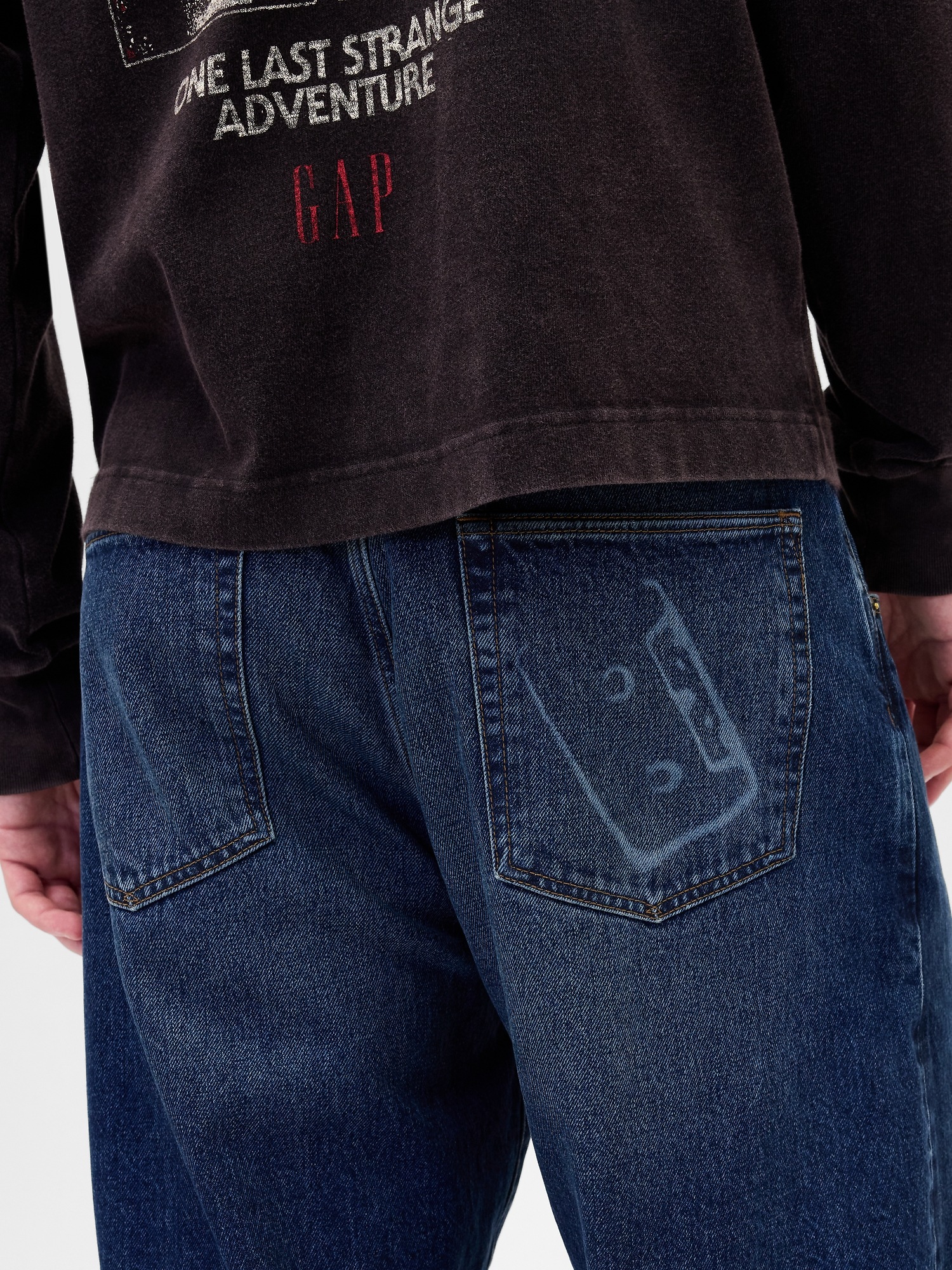 Женские джинсы Gap Stranger Things Adult Flannel-Lined Extra Baggy Jeans — фото 5