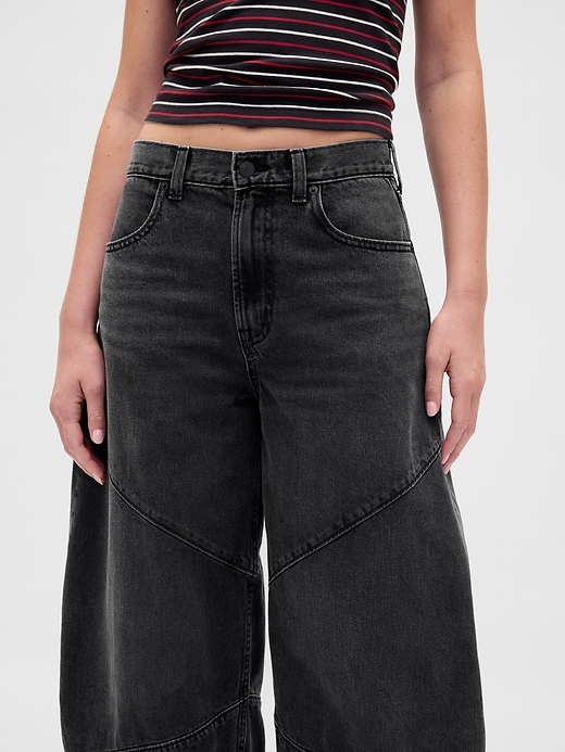 Image number 7 showing, Stranger Things High Rise Seamed Horseshoe Jeans