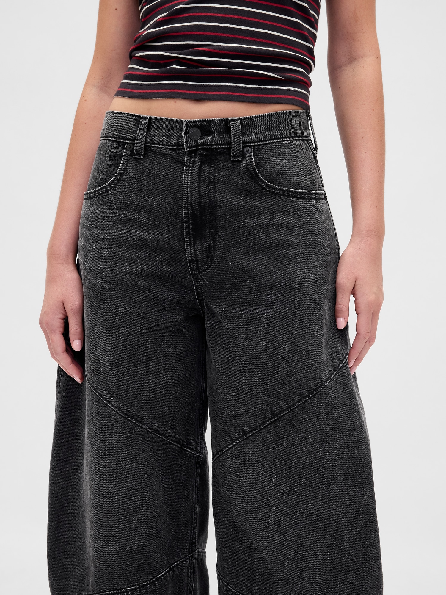 Stranger Things High Rise Seamed Horseshoe Jeans