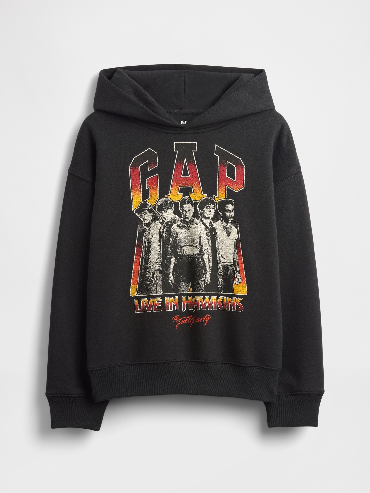 Детское худи Gap Stranger Things Kids VintageSoft Graphic, цвет: Moonless Night — фото 5