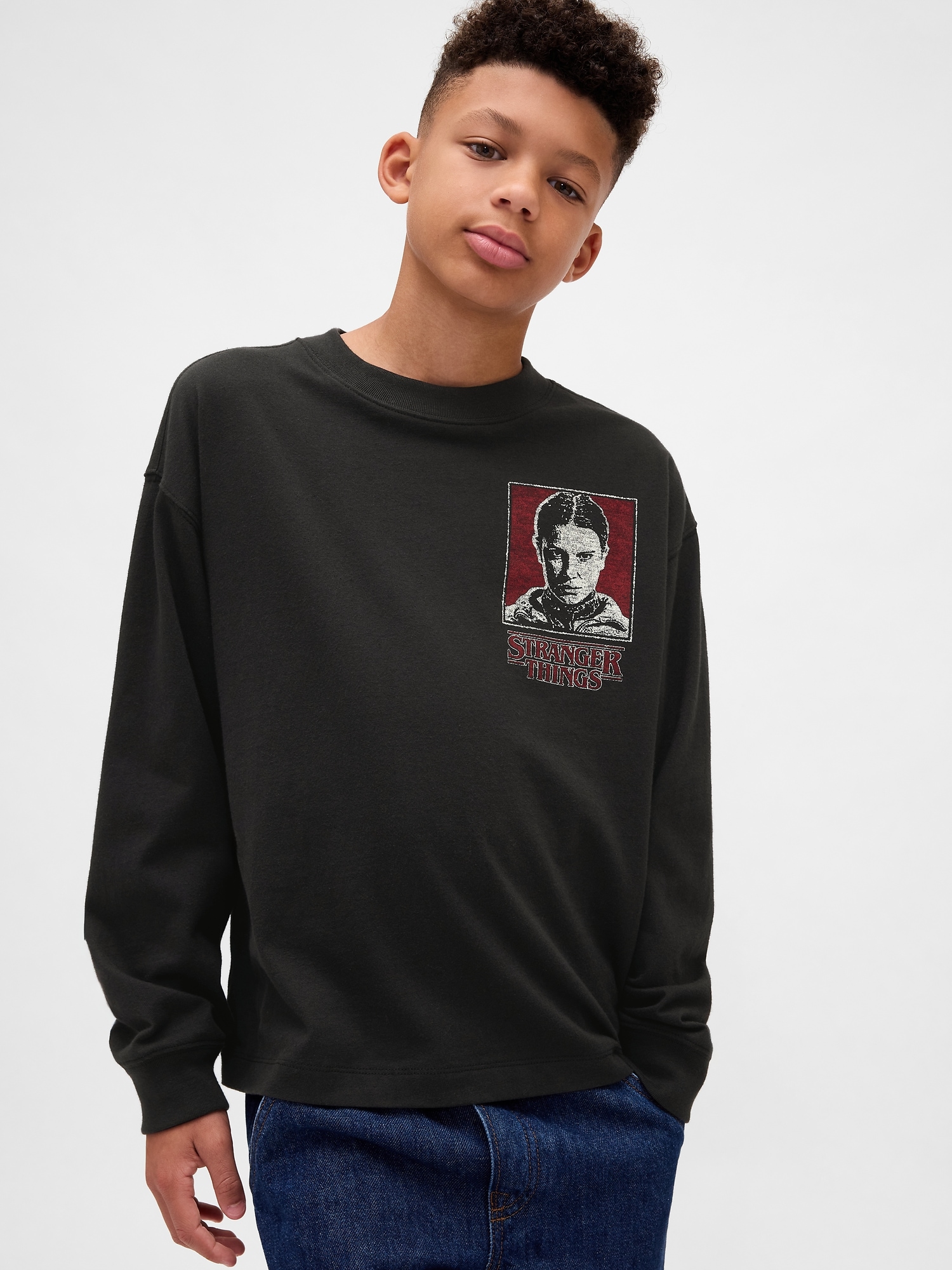 Stranger Things Kids Graphic T-Shirt