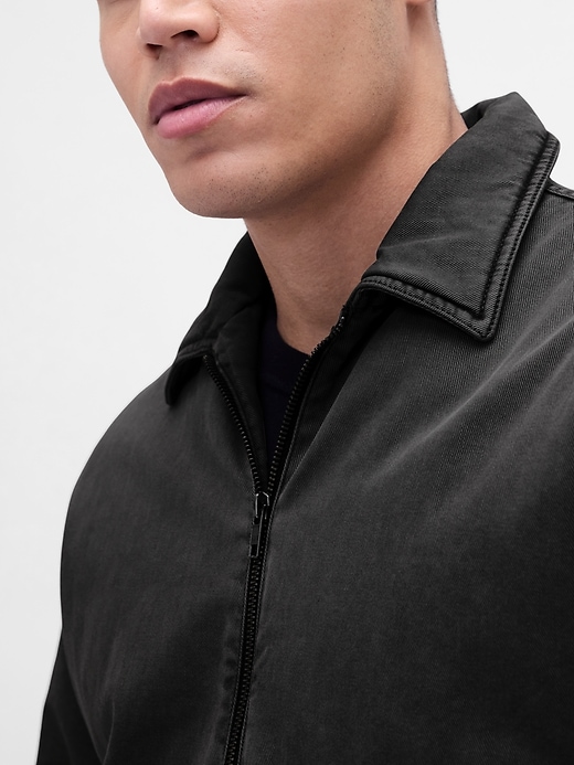 Image number 4 showing, Washed Twill Bomber Jacket
