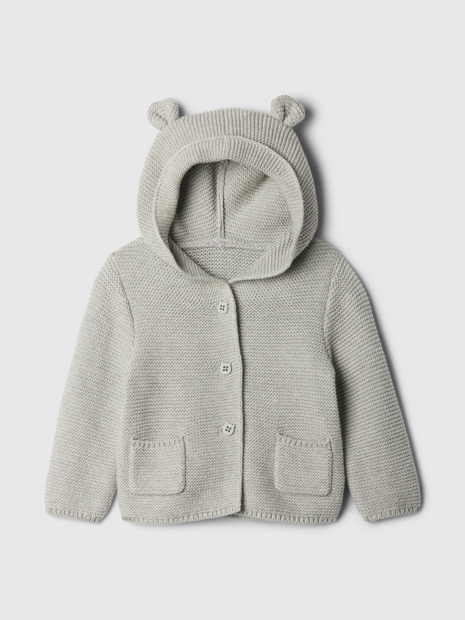 Baby Bear Cardigan - Grey