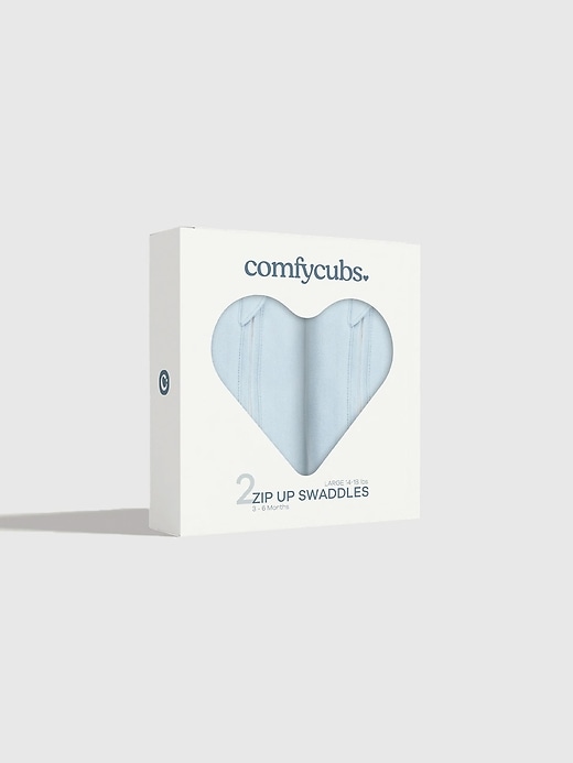 Image number 3 showing, Comfy Cubs Zipper Swaddle Blankets