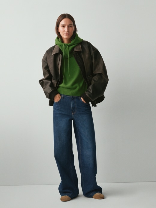 Image number 6 showing, High Rise Stride Wide-Leg Jeans