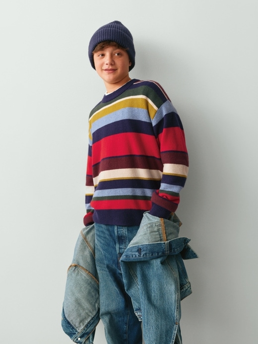Image number 6 showing, Kids CashSoft Relaxed Crewneck Sweater