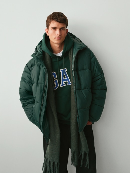 Recycled Heavyweight Puffer Jacket | Gap